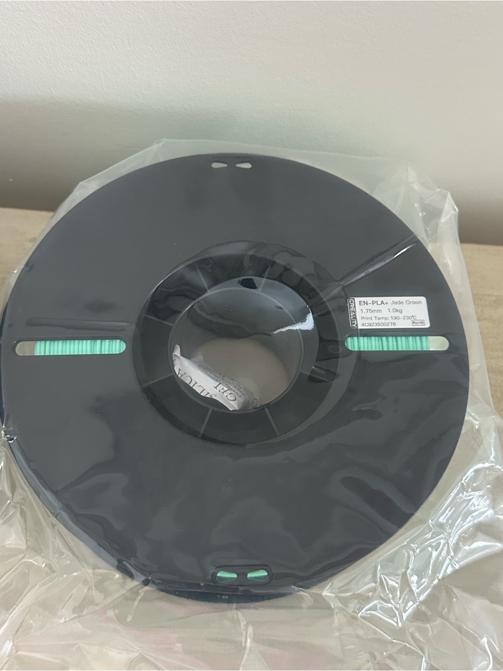 Jade Green 3D Printer Filament Spool